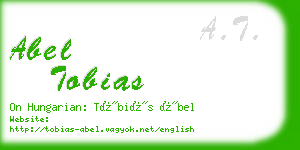 abel tobias business card